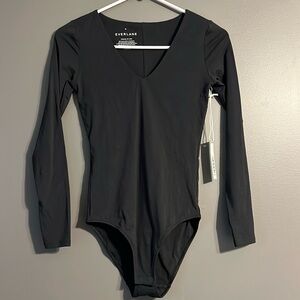 NWT Everlane black v neck bodysuit